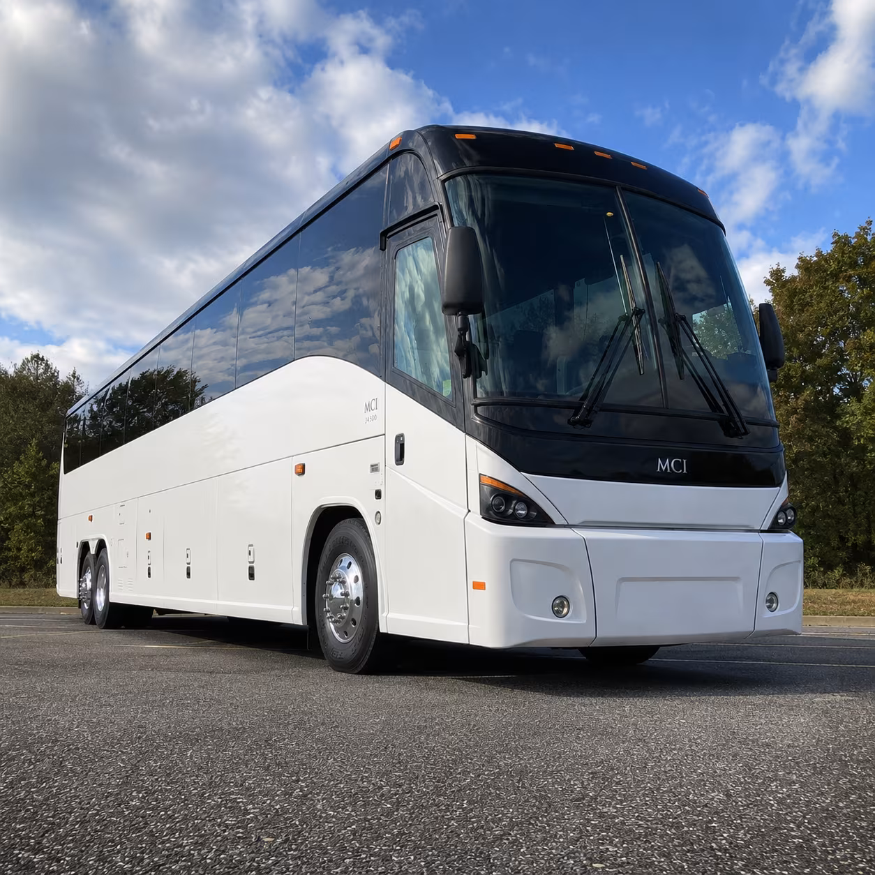 long distance charter buses to desert installations
