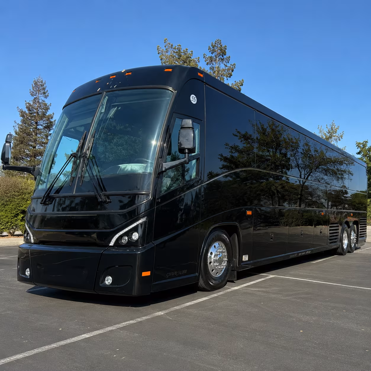 moreno valley charter bus services exterior