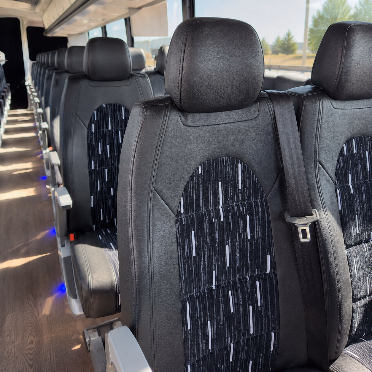 moreno valley corporate event transportation onboard seating